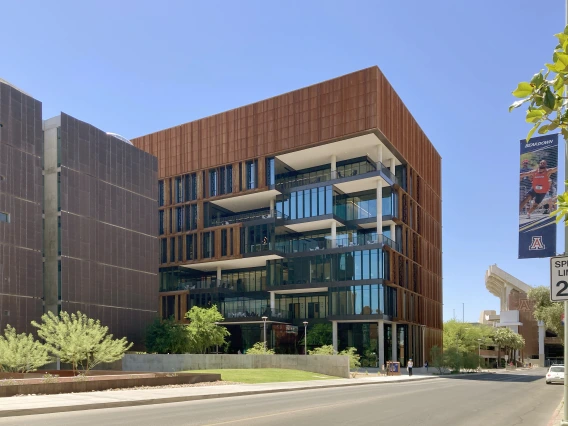 View of the Grand Challenges Research Building from the northwest